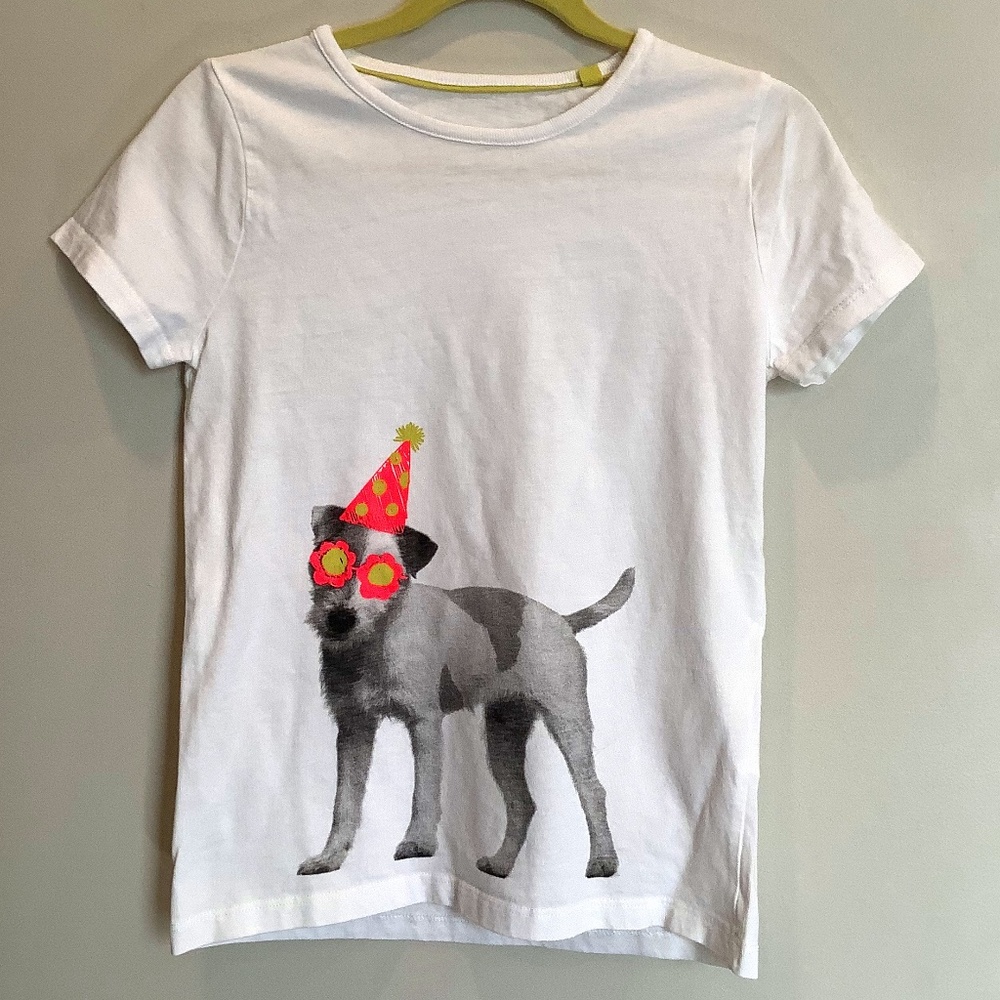 Mini Boden girl’s tee with dog graphic